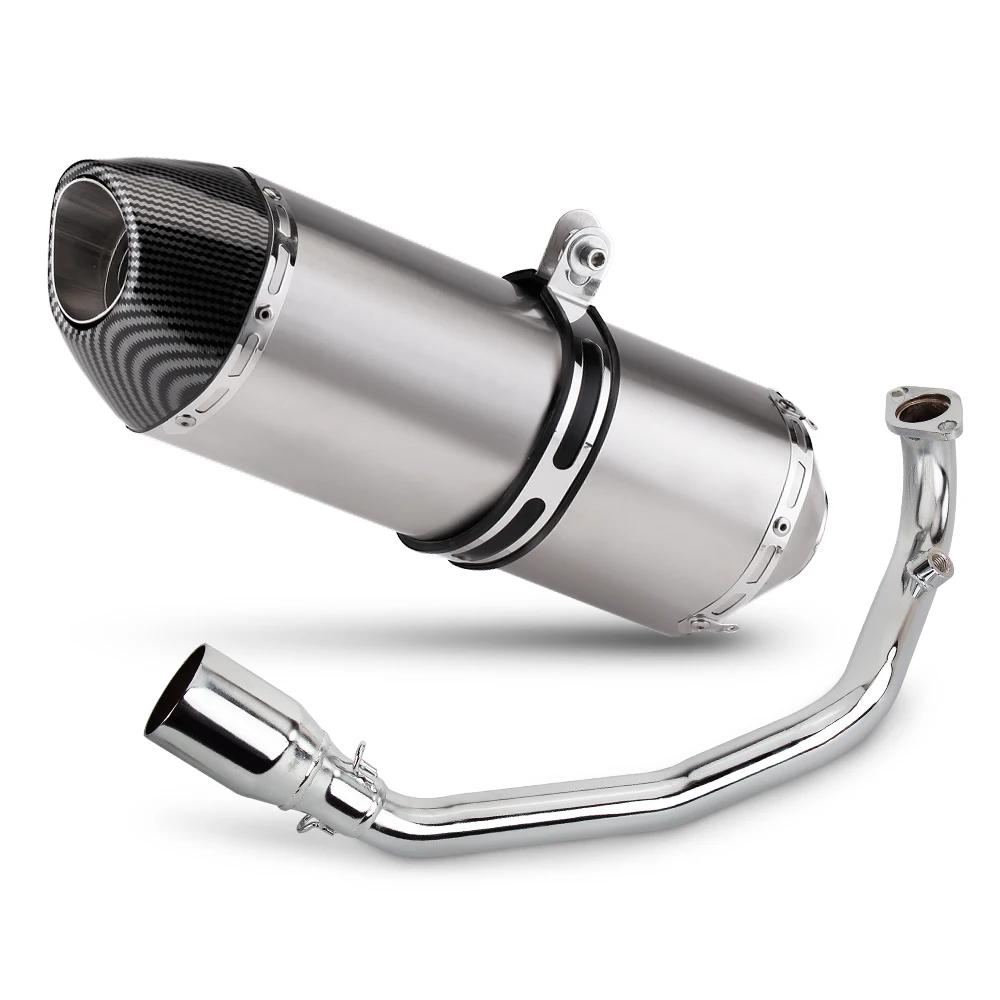 Escape Slip On R77 Yamaha Zuma GY6 200cc – Tubo conexión y silenciador - imagen 3