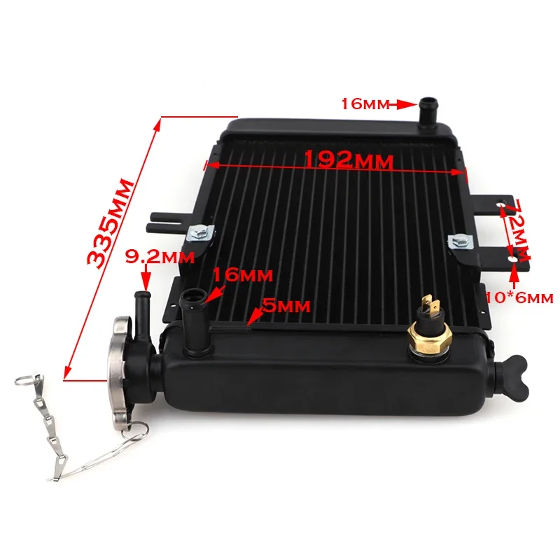 Enfriador de agua ATV/UTV 150–250cc radiador quad compatible - imagen 5