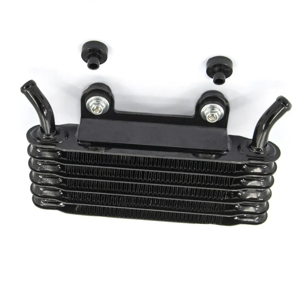 Enfriador de aceite de motor negro para motocicleta