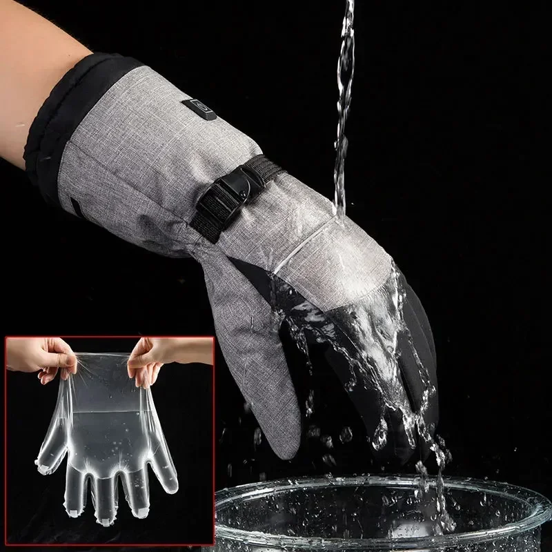 Guantes calefactables moto impermeables para invierno de motociclismo - imagen 4