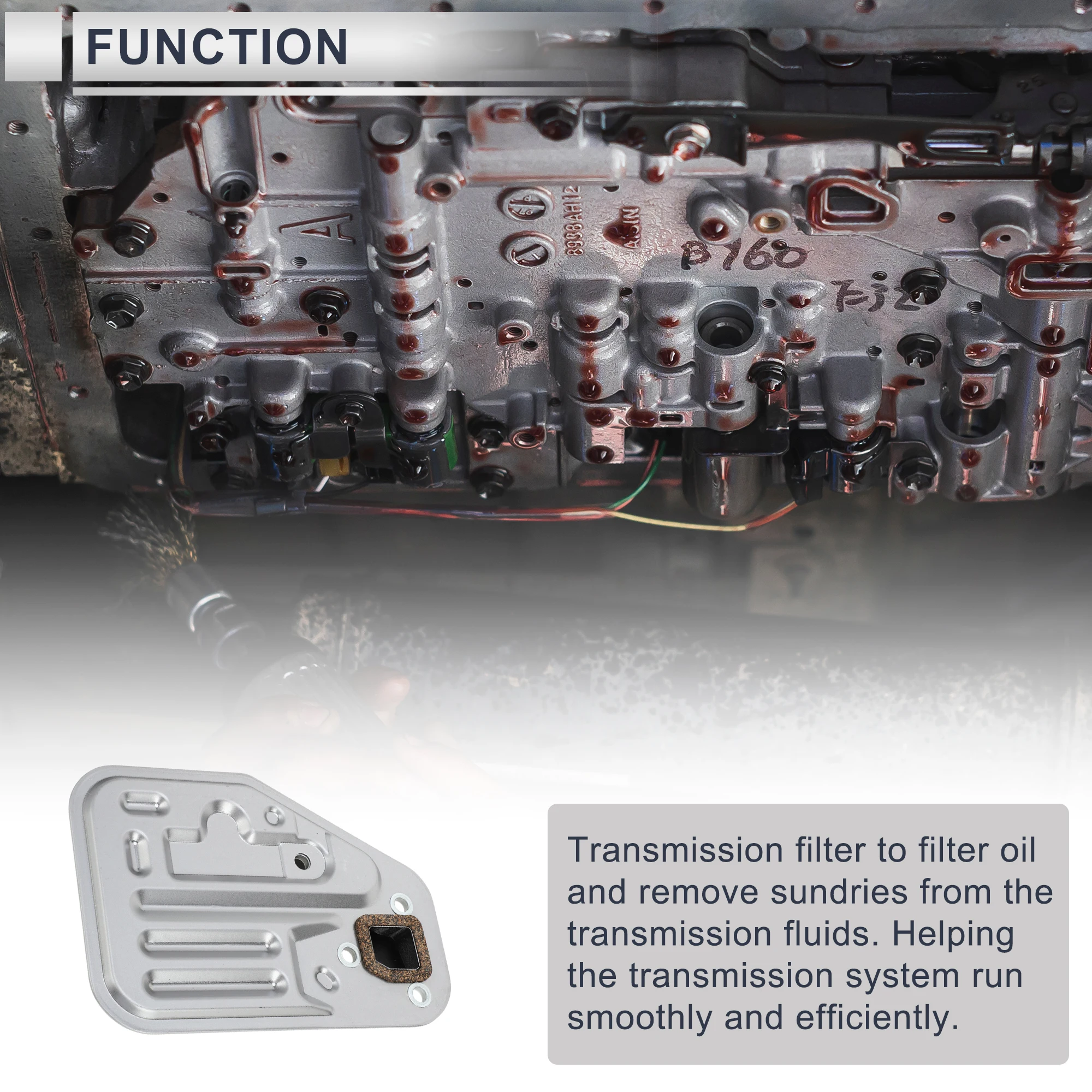 Kit de filtro de transmisión UXCELL con junta para Mitsubishi Galant - imagen 3
