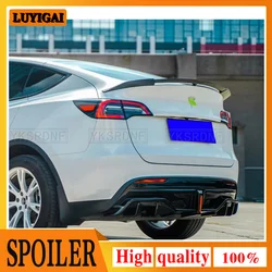 Difusor trasero ABS negro brillante para Tesla Model Y 2020-2025