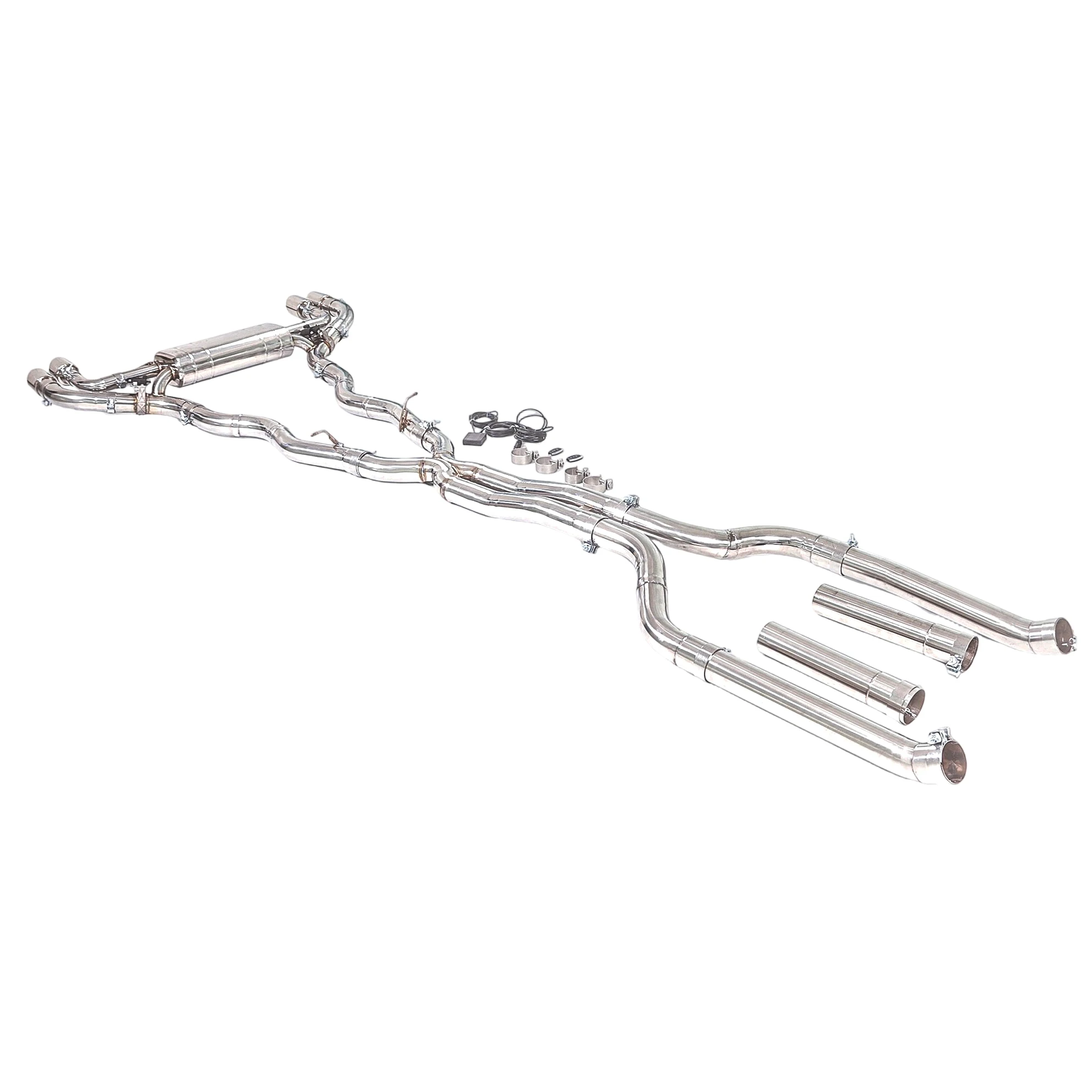 GFC escape catback con válvula eléctrica para BMW M550i G30 4.4T - imagen 4