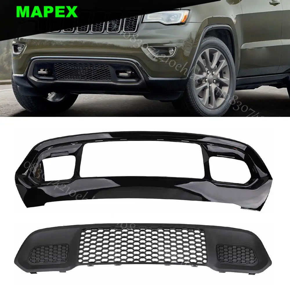 Rejilla inferior y bisel parrilla negros Jeep Grand Cherokee 2017-2022