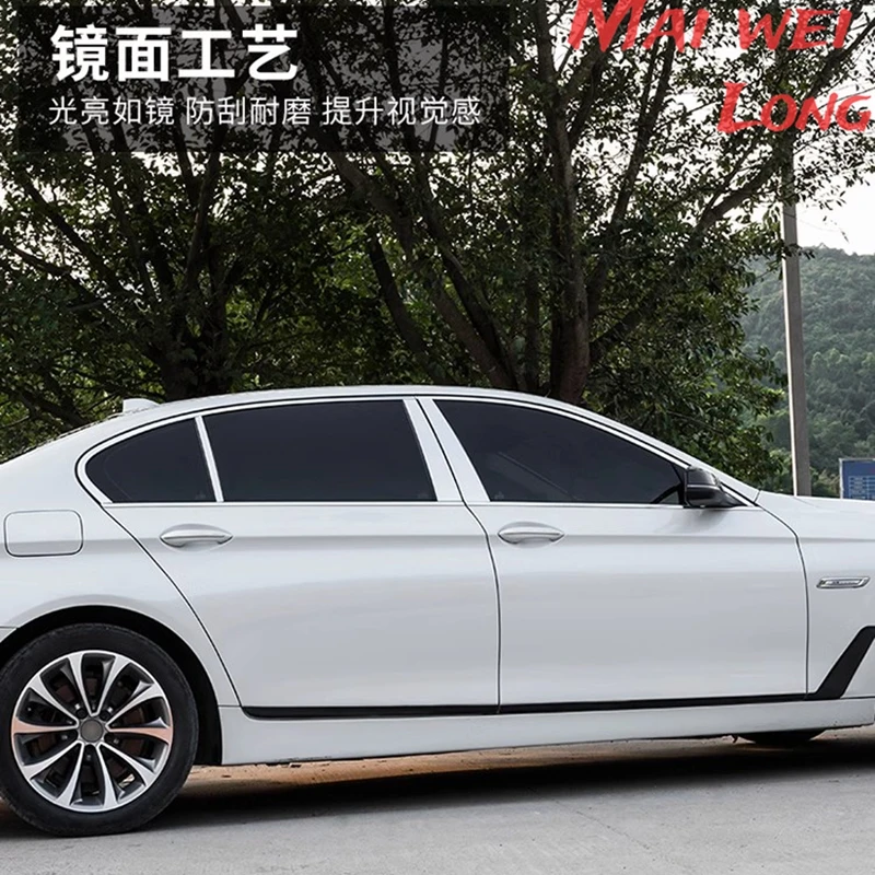 Tiras embellecedoras BMW Serie 5 F10 para ventanas laterales 2011-2017 - imagen 2