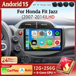 Autoradio Android Honda Fit/Jazz 2007-2013 con CarPlay GPS Wifi 4G 2DIN
