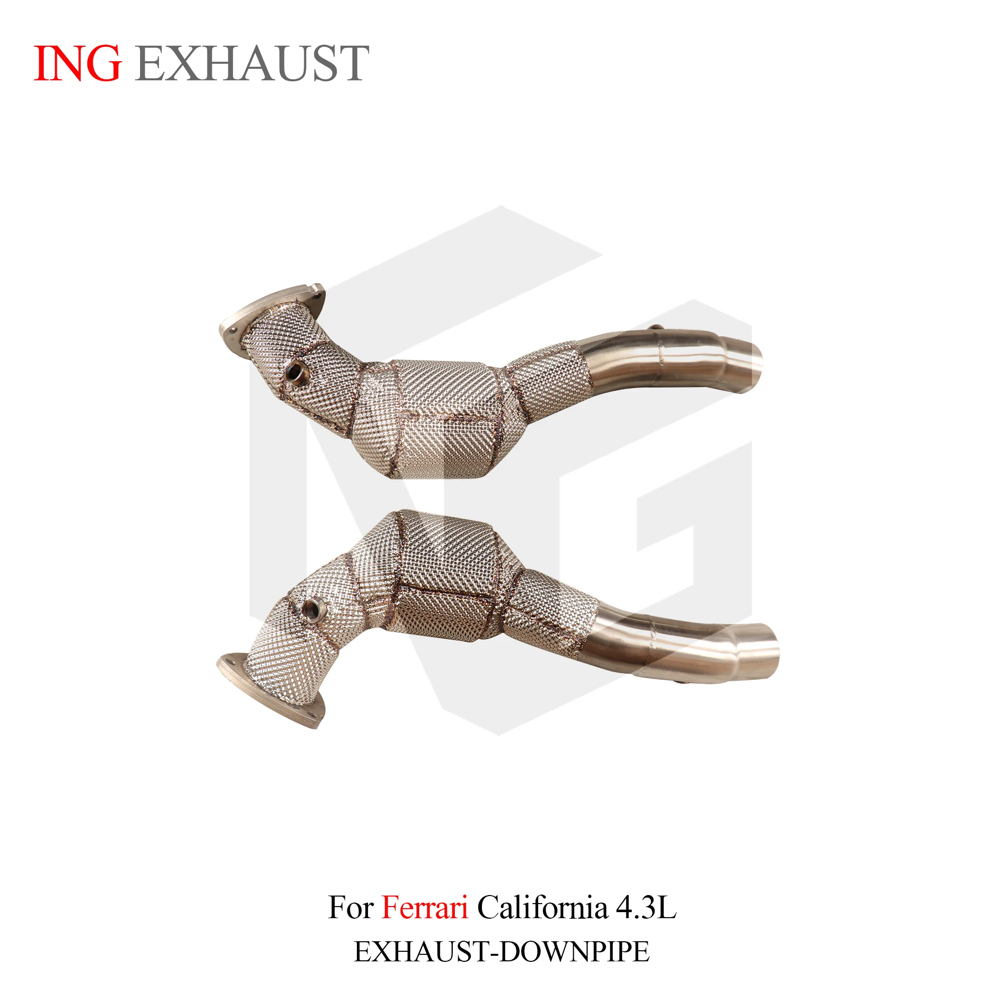 Bajada catalítica ING SS304 Baseus para Ferrari California 4.3 - imagen 3