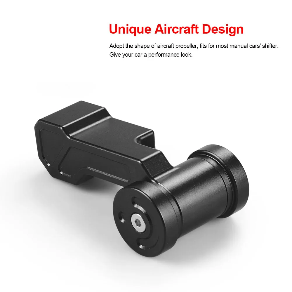 Pomo de cambio de aluminio estilo avión para coche, 119 mm - imagen 3