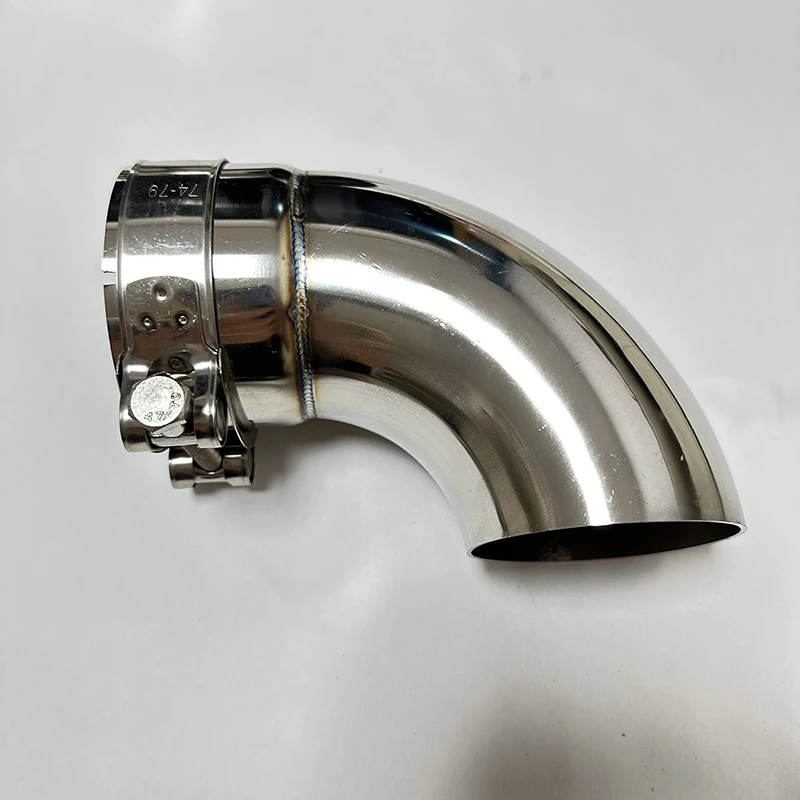 Silenciador de escape en acero inoxidable con salida en codo - imagen 5