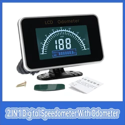 Velocímetro digital LCD con odómetro y alarma para coche y camión