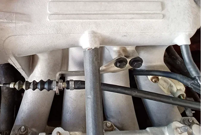 Soporte de cable del acelerador para motor Honda B16 montado en bloque
