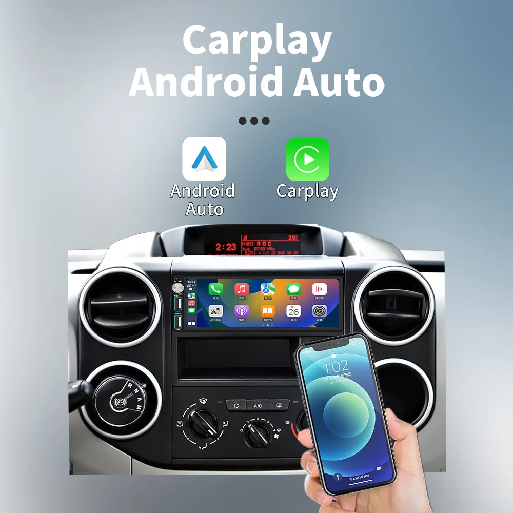 Radio Android CarPlay inalámbrico GPS 1DIN – Seat Ibiza II y Córdoba - imagen 3