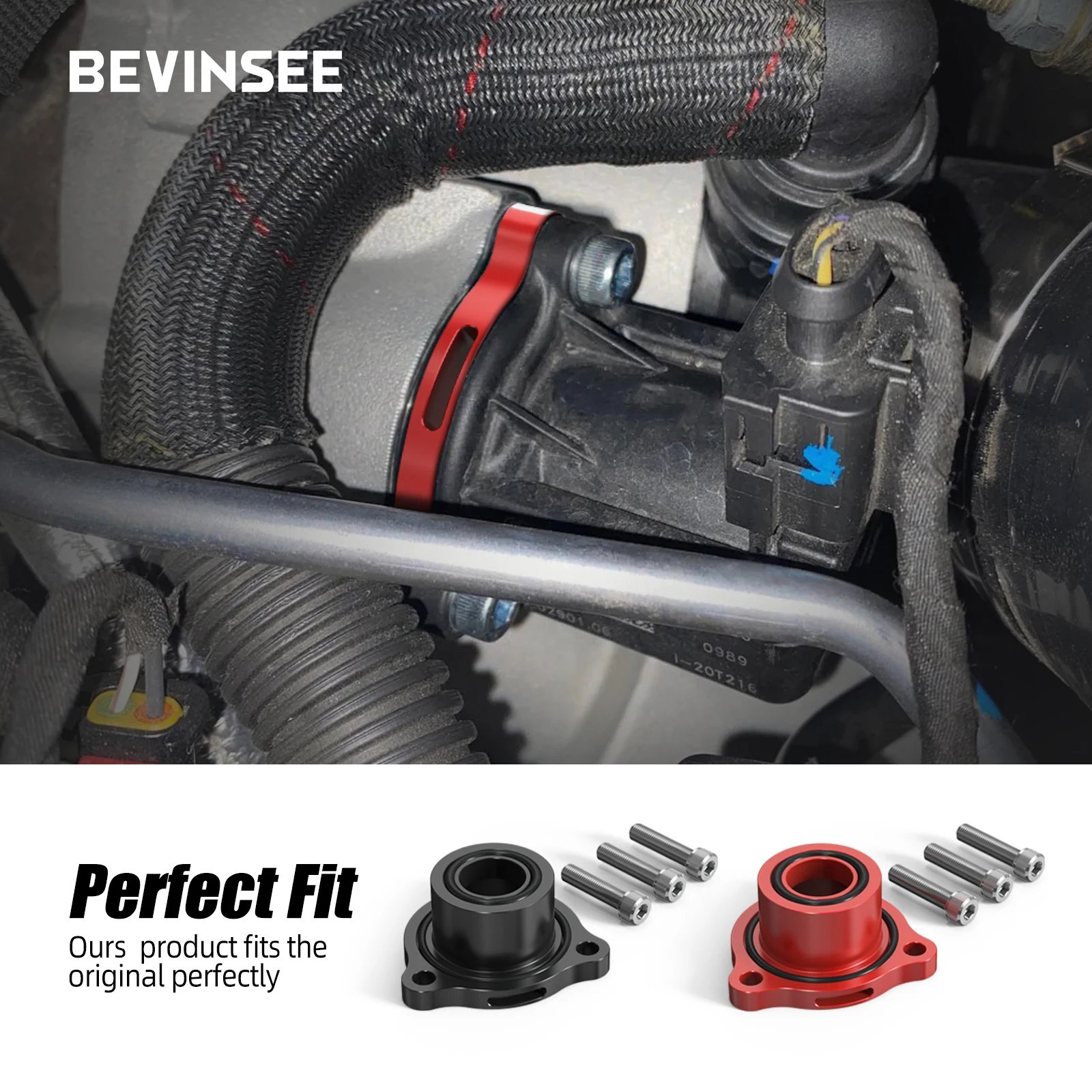 Adaptador válvula purga BEVINSEE – Audi A3 8V/A4 B9, VW Golf GTI 1.8T/2.0T - imagen 3