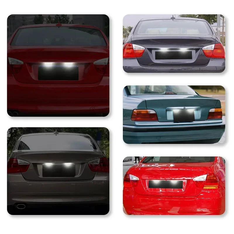 Lámparas LED matrícula BMW Serie 3 E46 sin errores canbus
