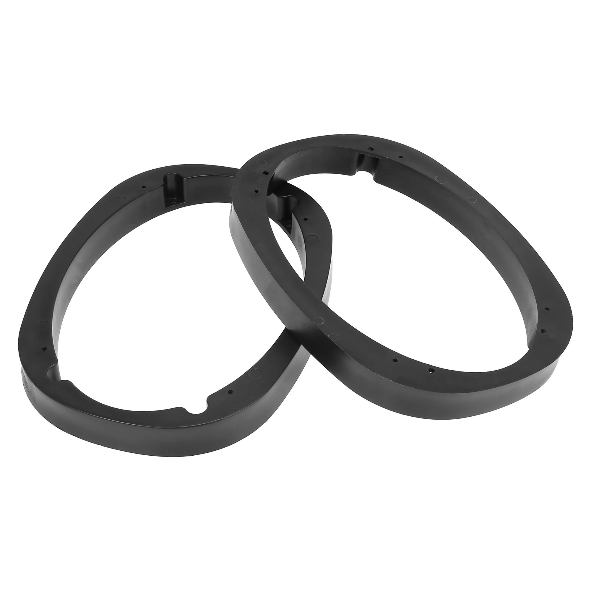 X Autohaux Espaciadores de altavoz huecos 6x9" 25mm plástico negros - imagen 3