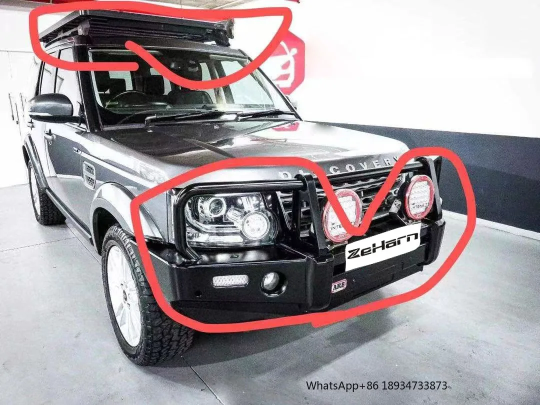 Barra de toro acero protectora parachoques Land Rover Discovery 4 2022-2023 - imagen 3