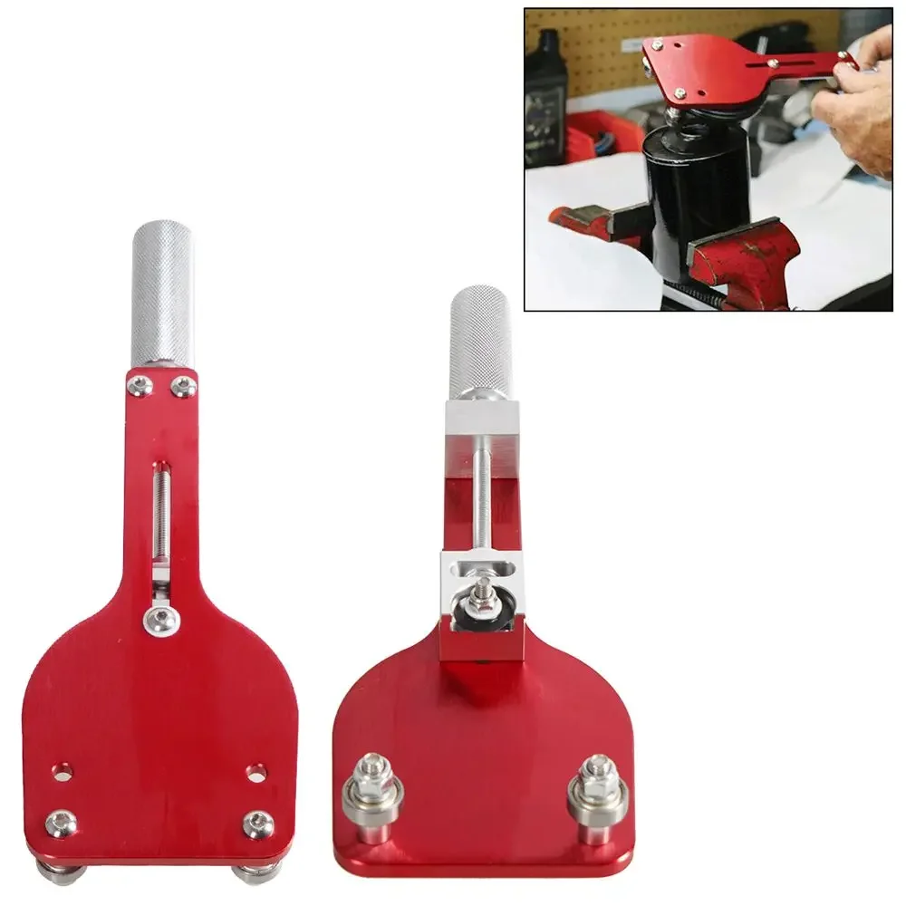 Herramienta cortadora de filtro de aceite de aluminio en rojo y negro