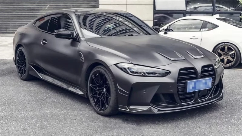 Kit fibra carbono BMW G80 G82 M3 M4 – difusor, faldas y spoiler - imagen 4