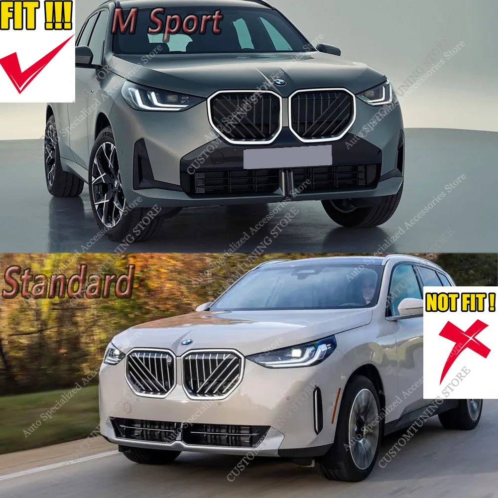 Splitter delantero BMW X3 G45 M Sport ABS negro brillante - imagen 4
