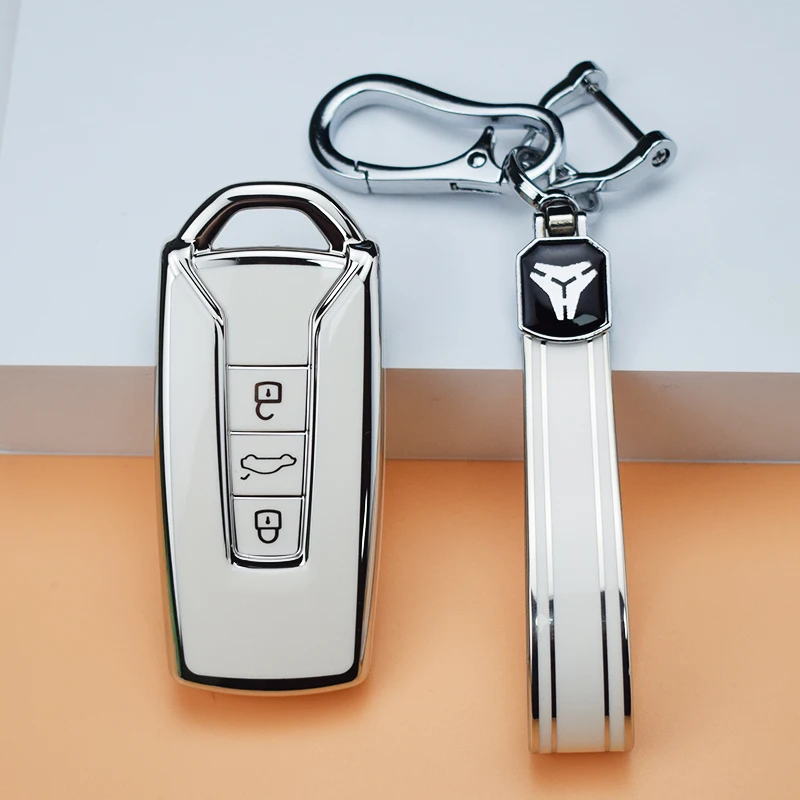 Funda de TPU con anilla para llave Volkswagen Touareg 2019-2022