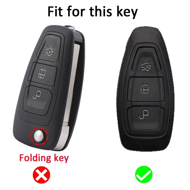 Protector de carcasa para coche Fob para Ford Fiesta Focus 3 4 Mondeo Ecosport Kuga Focus ST TPU funda para llave inteligente remota de coche Accesorios - imagen 2