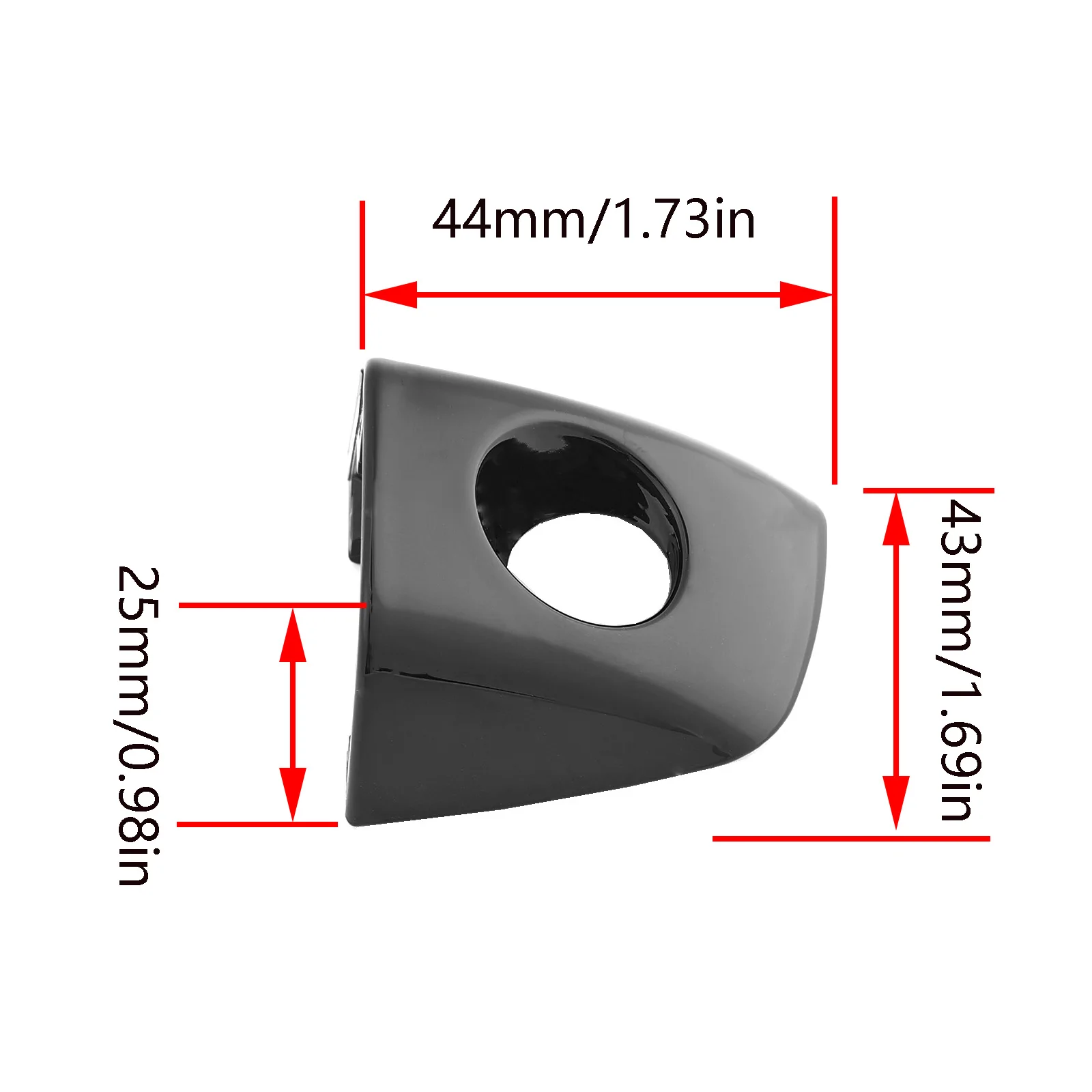 Manija puerta izquierda Audi A6 A7 A8 RS6 RS7 cromada negra - imagen 3