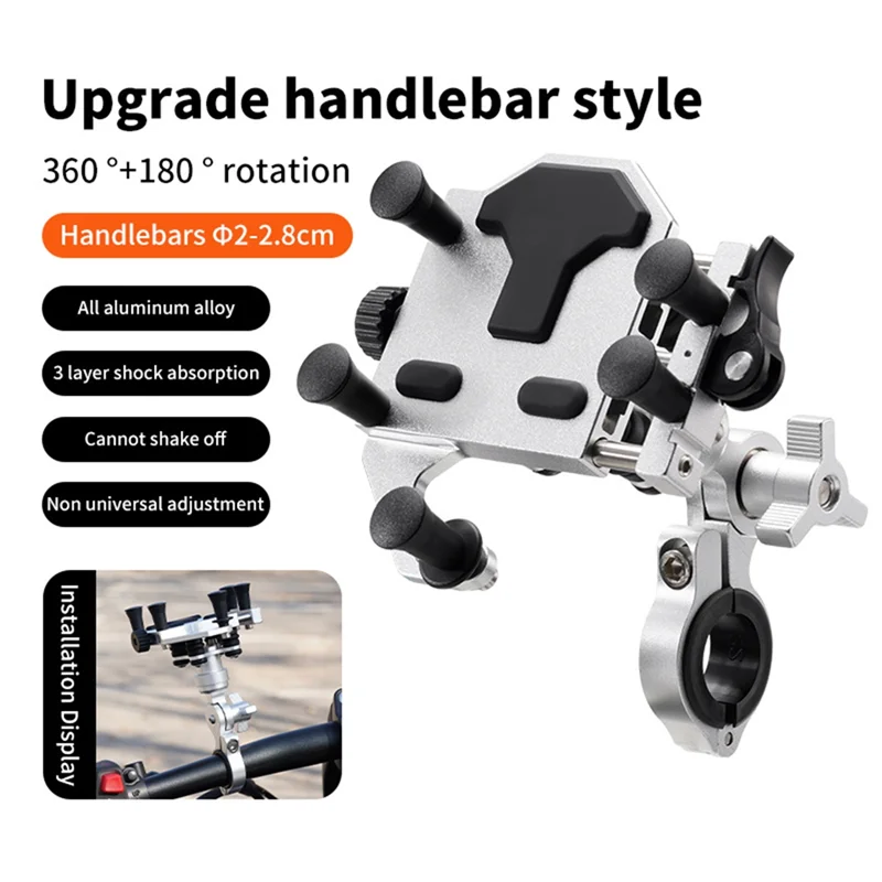 AB56 soporte teléfono 360° absorción impacto para motos eléctricas - imagen 2