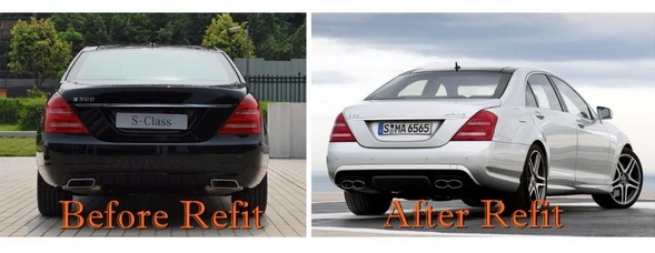 Silenciadores de escape inox para Mercedes-Benz Clase S AMG W221 - imagen 2