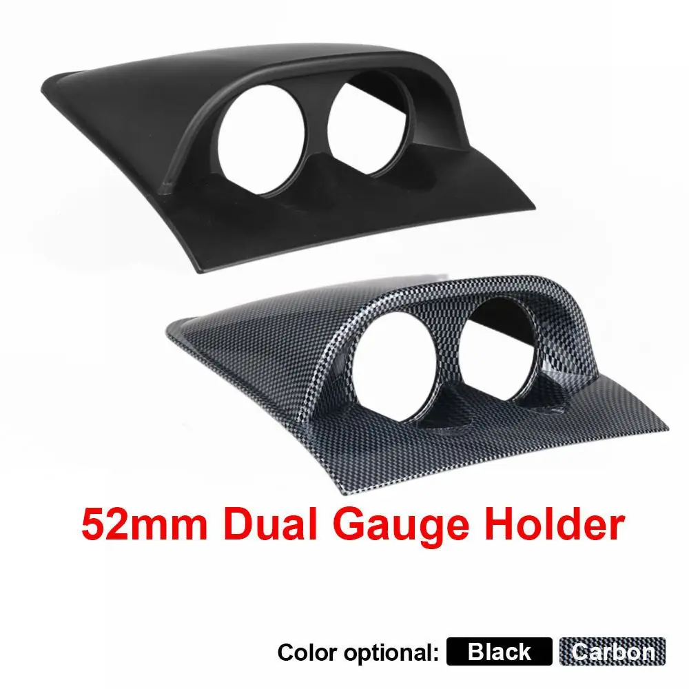 Soporte universal doble para relojes de 52 mm, acabado carbono