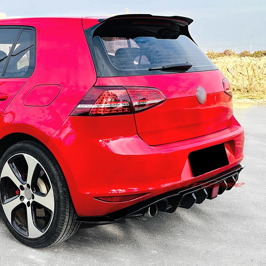 Alerón divisor negro brillante VW Golf 7 MK7 GTI GTD R-Line 2014-2017 - imagen 3
