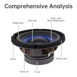 Subwoofer para coche de 5 a 10 pulgadas, altavoz de graves