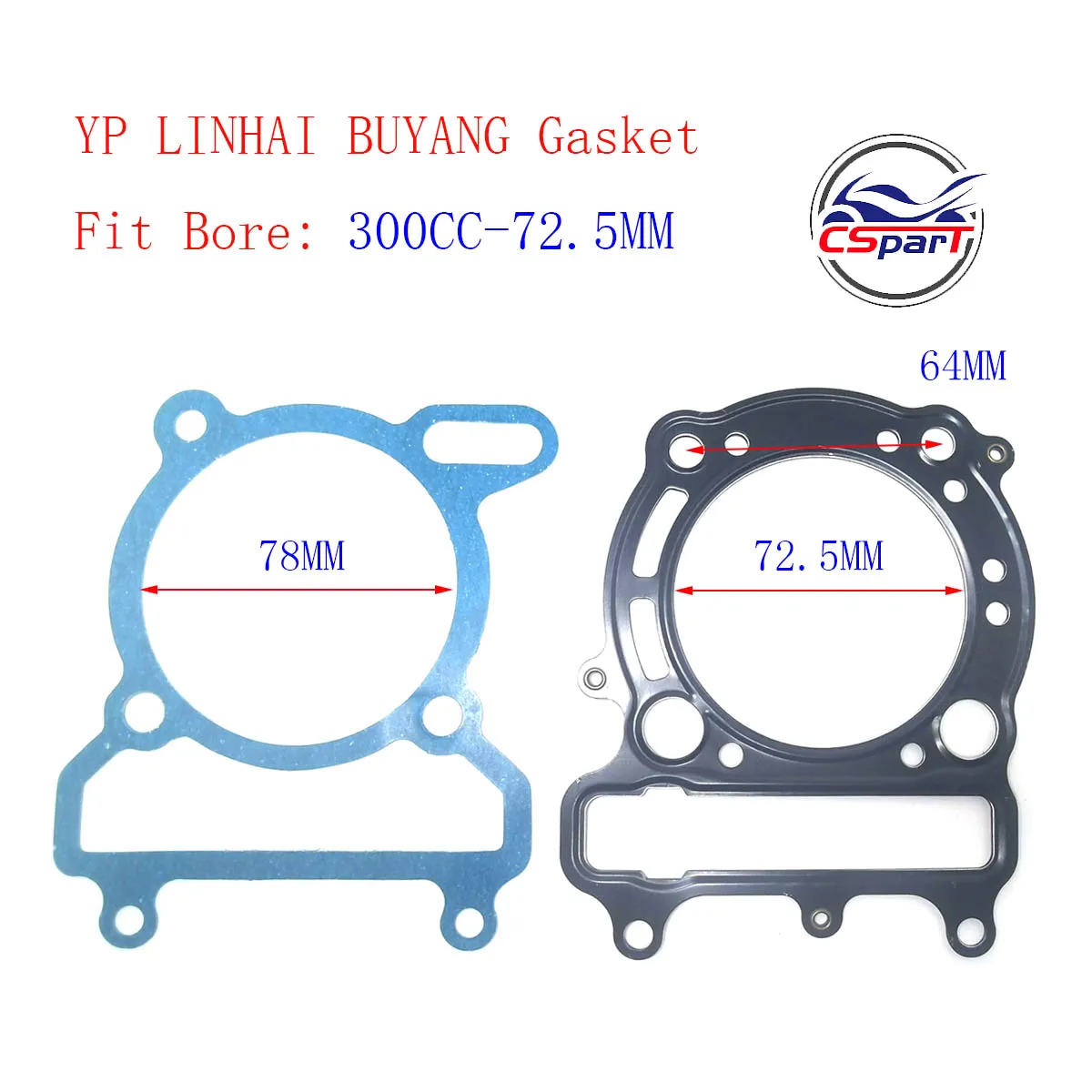 Kit juntas depósito combustible scooter Linhai Buyang 250-300cc - imagen 4