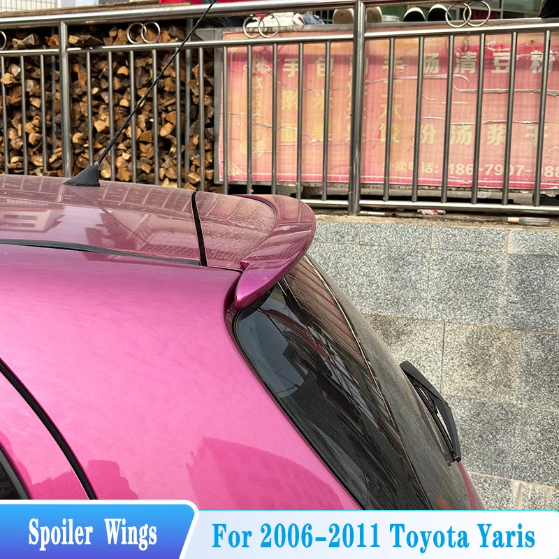 Alerón trasero de techo Toyota Yaris 2006-2011 ABS negro