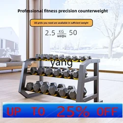 Juego de mancuernas hexagonales LMM para gimnasio y hogar