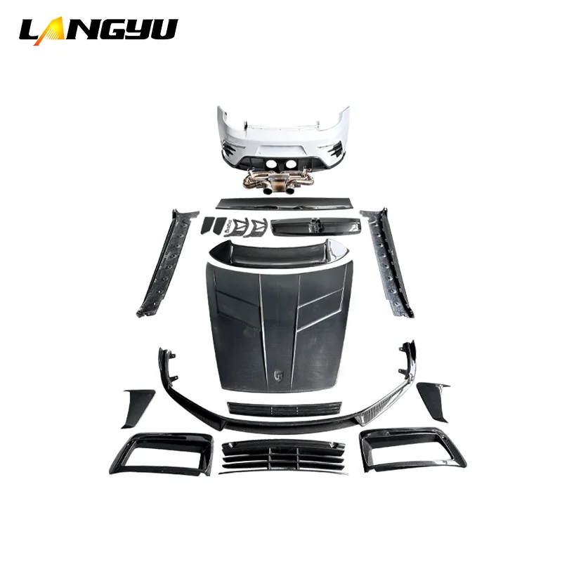 Kit body kit fibra carbono seco alerón trasero Porsche 911 992 Carrera - imagen 2