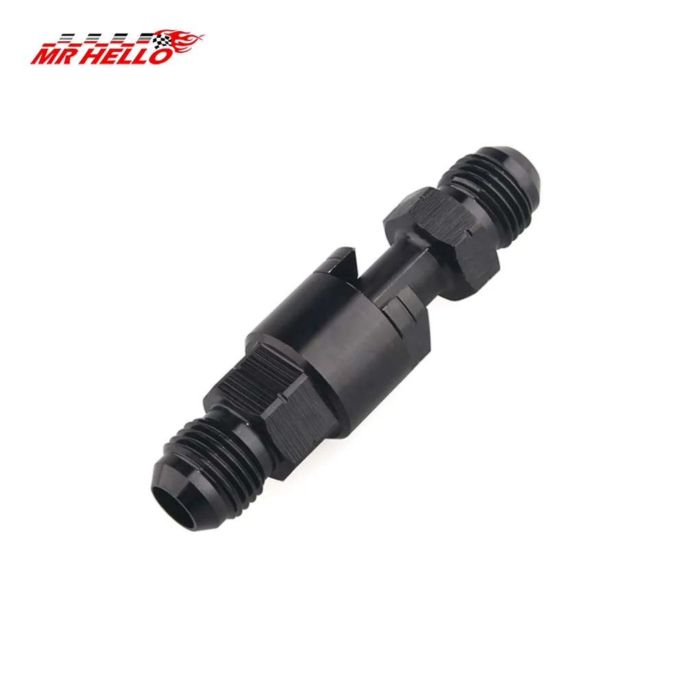 Racor conexión rápida 6AN macho para EFI de aluminio negro - imagen 5