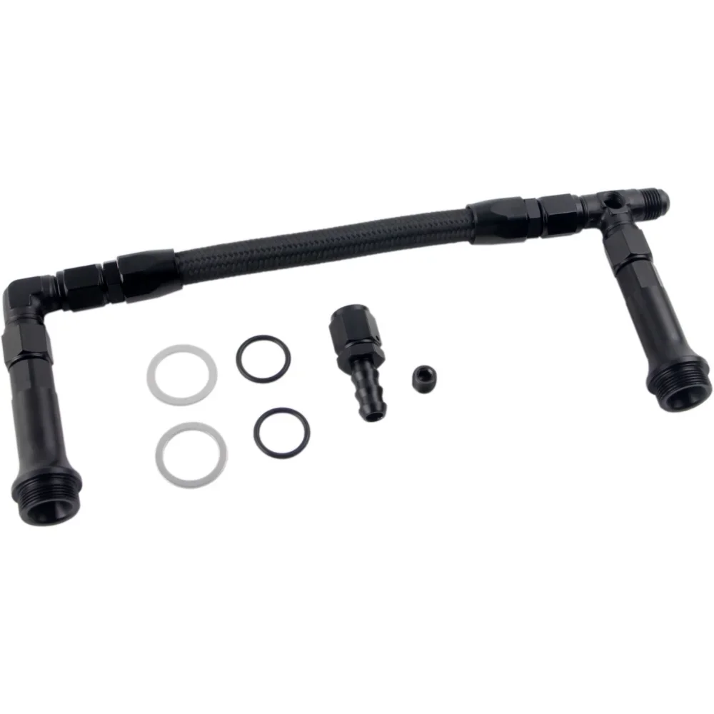 Kit línea combustible dual AN6 trenzada acero inoxidable para Holley 4150