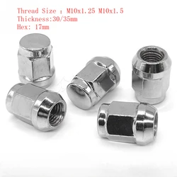 Tuercas de rueda M10x1,25/M10x1,5 hexagonales 17 mm, 30-35 mm