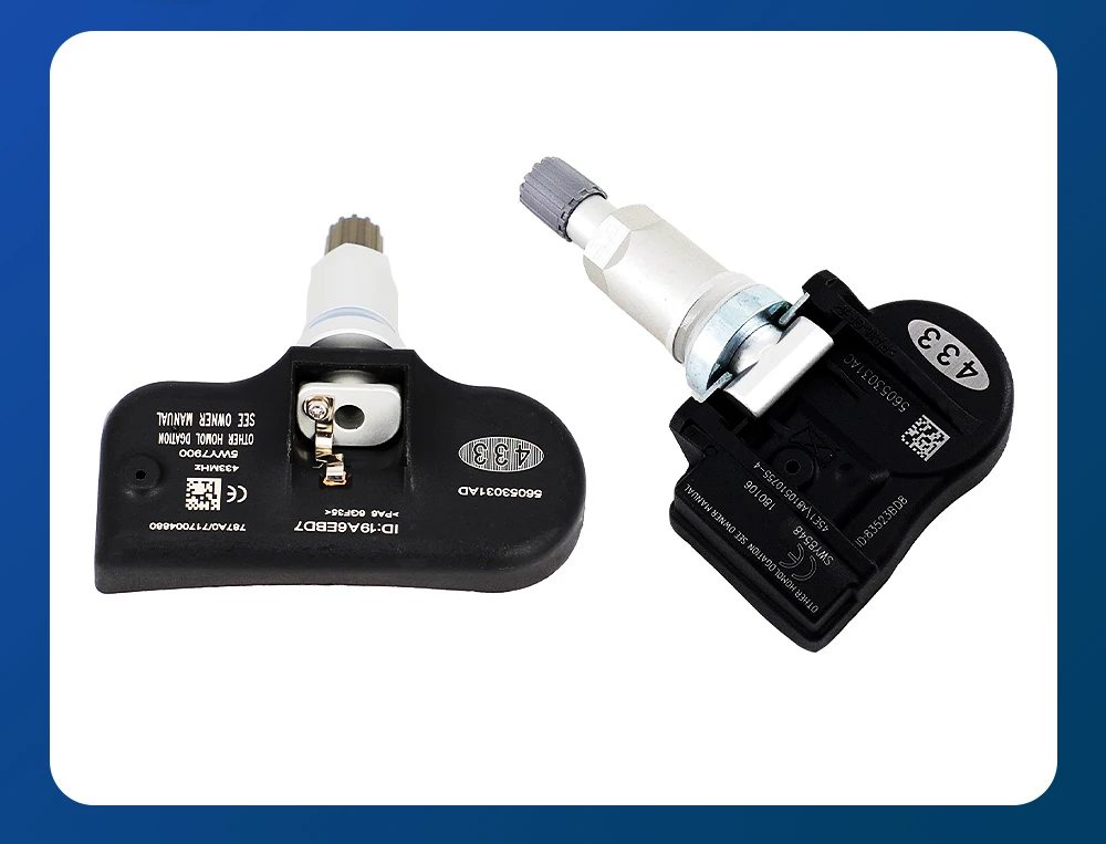 Detalle del sensor TPMS de 433 MHz