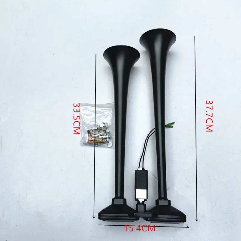 Bocina aire comprimido doble tono 12V-24V para vehículo - imagen 3