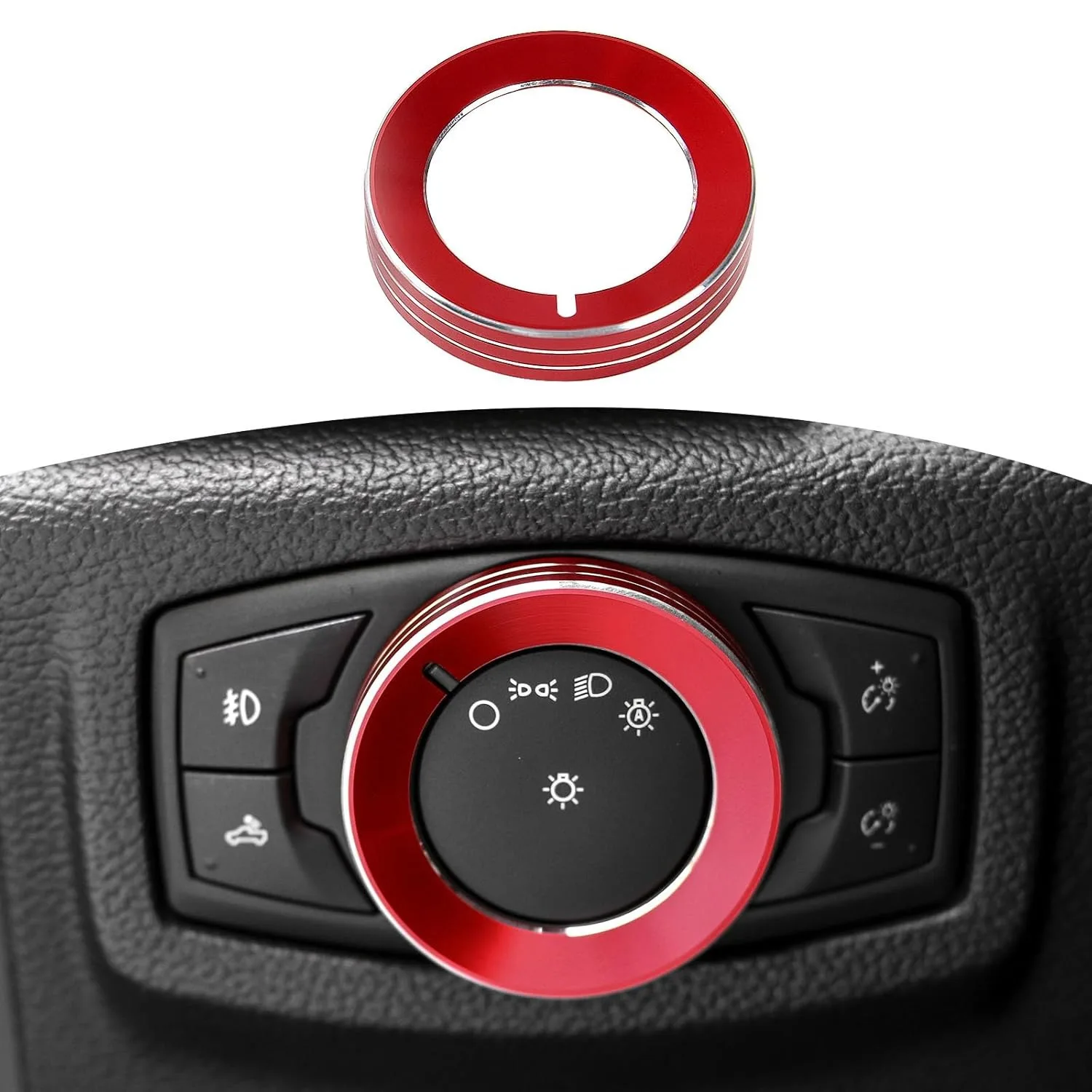 Cubierta roja para el mando del interruptor de faros