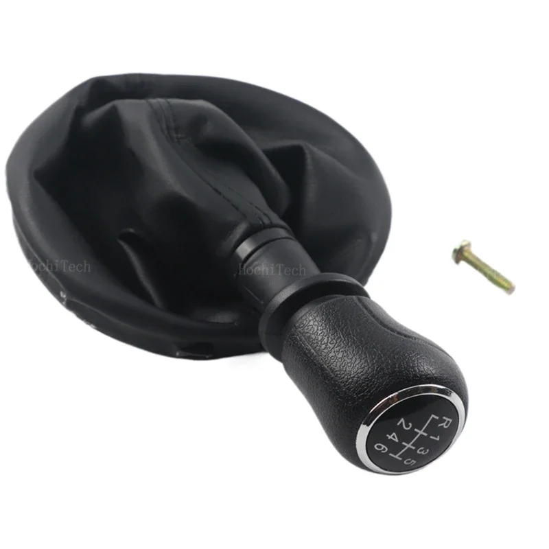 Pomo palanca de cambios de cuero Volkswagen Transporter T5/T6 5-6V - imagen 5