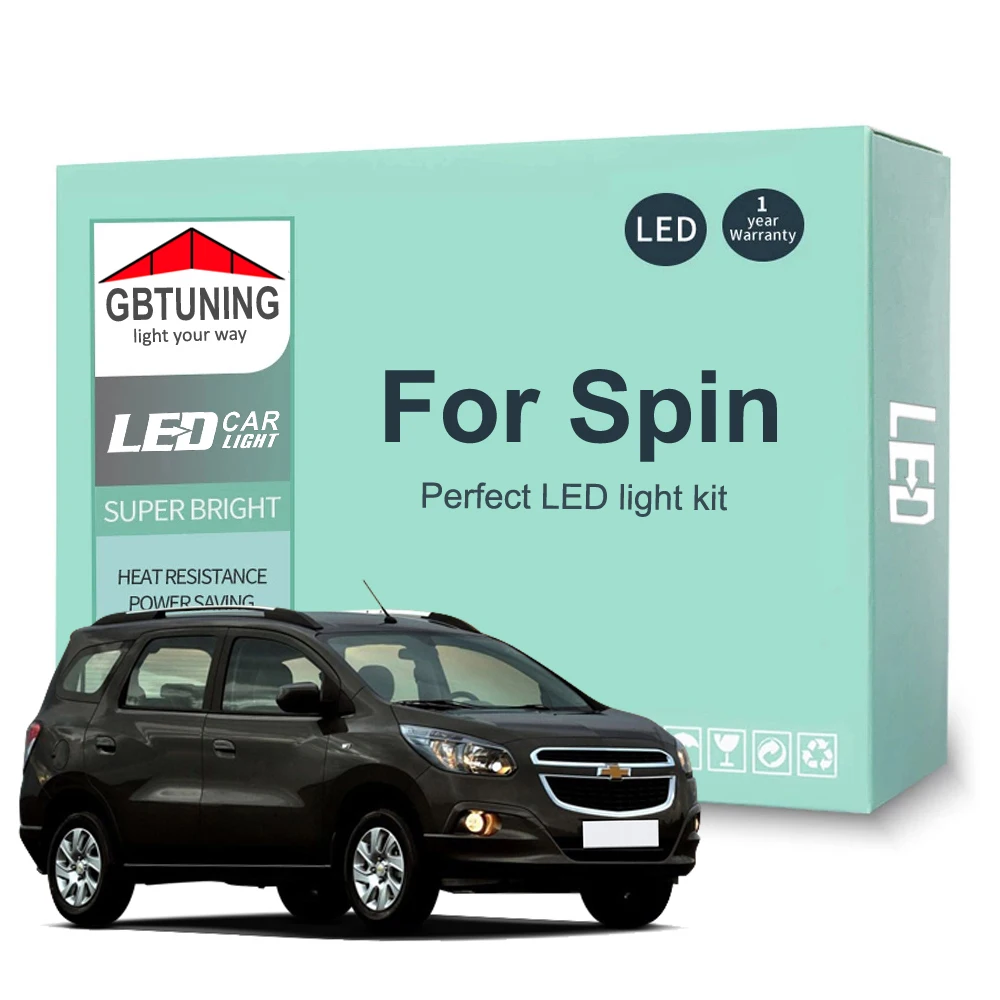 Kit de bombillas LED interior CANbus para Chevrolet Spin
