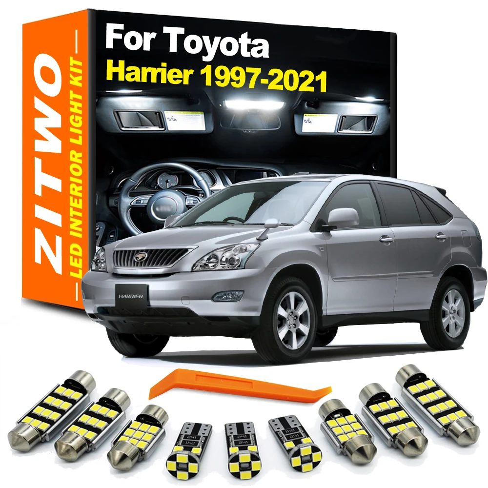ZITWO-bombilla de placa de lámpara Interior para Toyota Harrier, 1997- 2014, 2015, 2016, 2017, 2018, 2019, 2020, 2021, Kit de luz Interior LED, accesorios