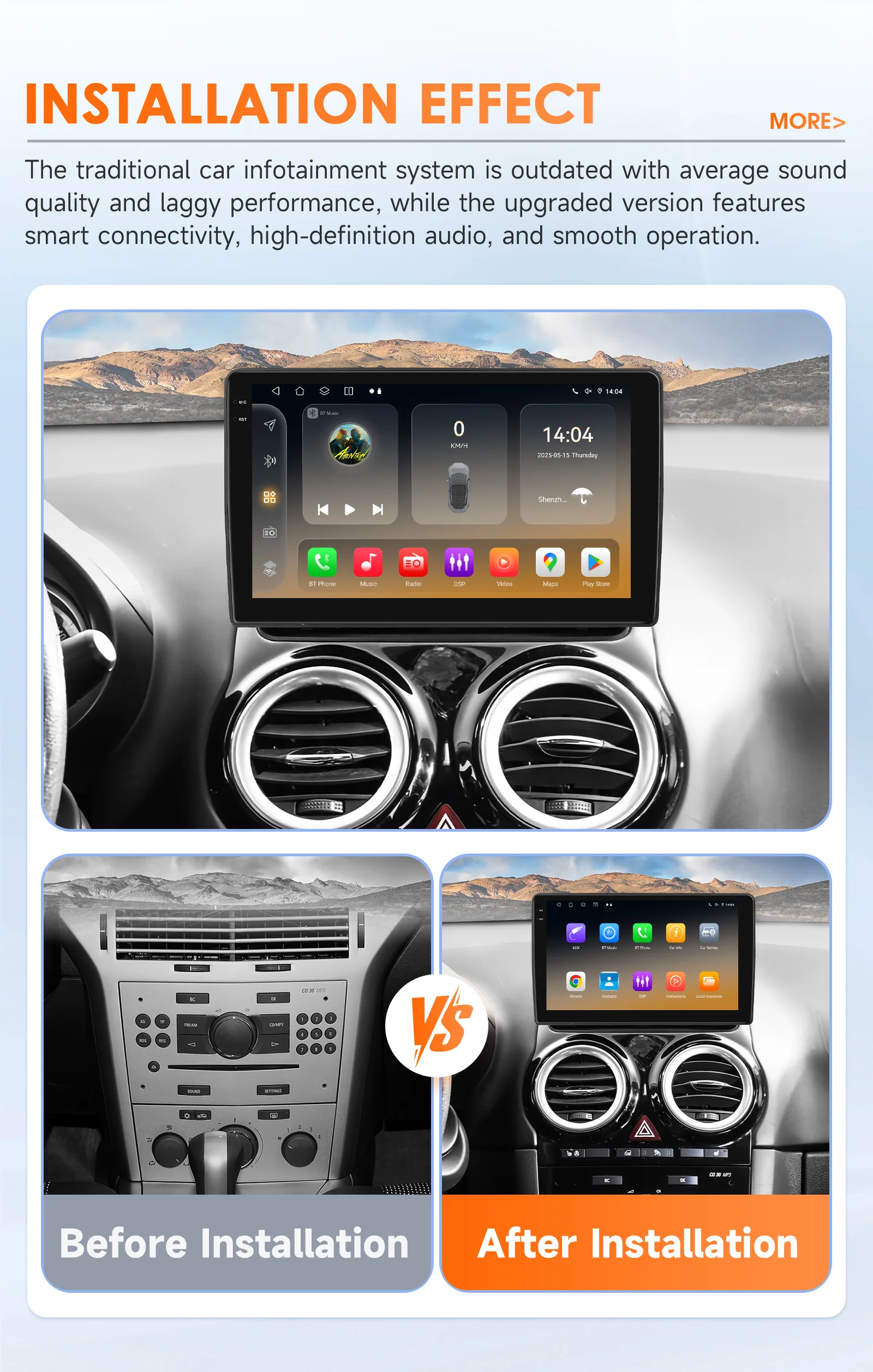 Autoradio estéreo Hizpo Octa Core para Opel Corsa D 2007-2012 2 Din Android 14 reproductor Multimedia GPS Navi 4G Wifi 8 + 128G 6115 DSP - imagen 4