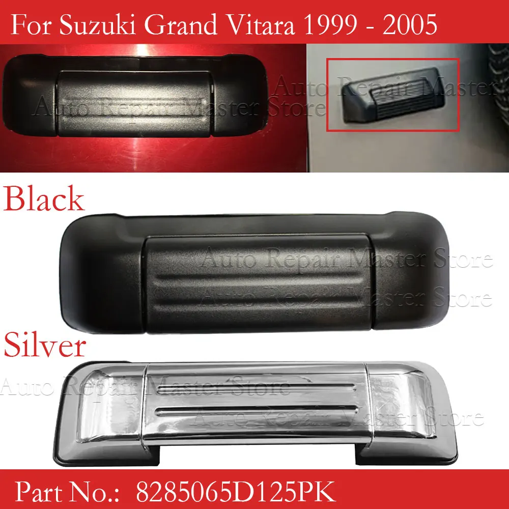 8285065D125PK Manija puerta trasera Suzuki Grand Vitara negro/plateado