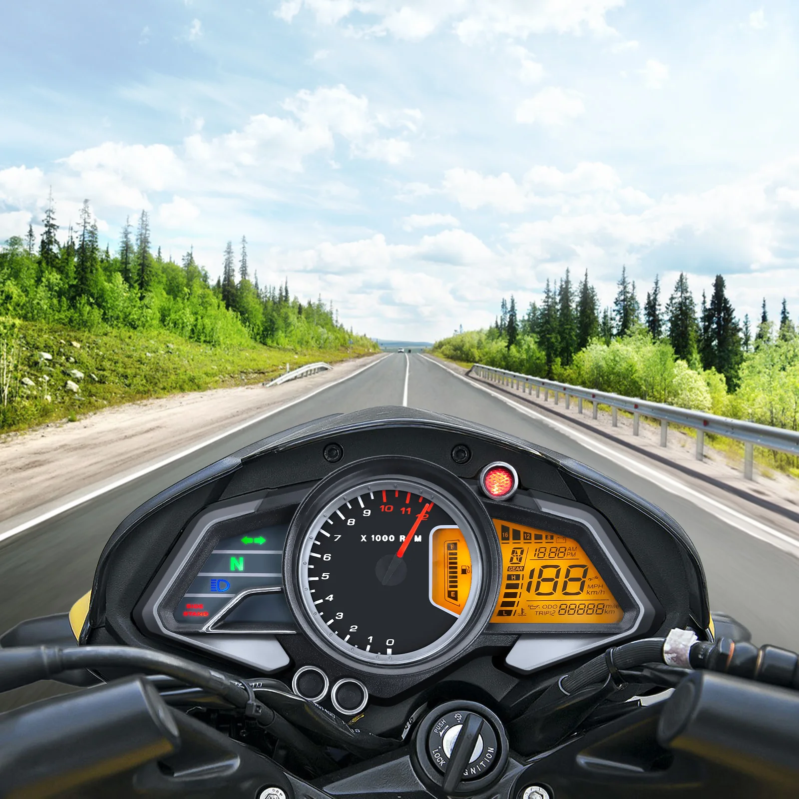 Velocímetro tacómetro Bajaj Pulsar 150/160/200 NS 2015-2018 - imagen 3
