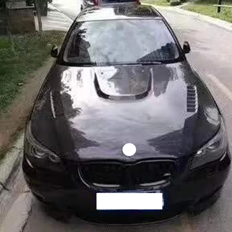 Capó fibra de carbono BMW Serie 5 E60 M5 520i-530i 2003-2010 - imagen 3