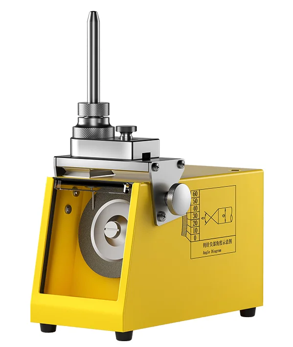 Vista frontal del afilador