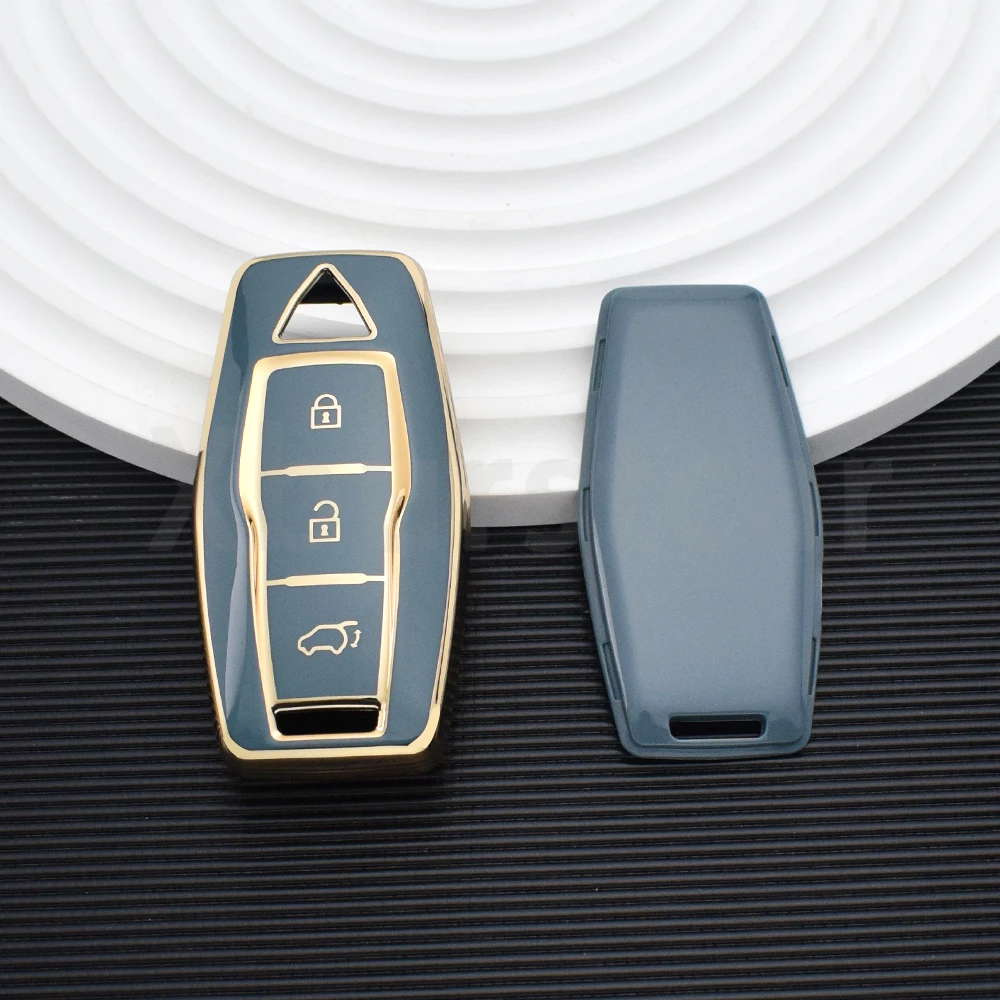 Funda para llave Mitsubishi Outlander 2022-2024 de TPU dorado - imagen 5